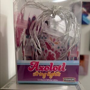 Axolotl String Lights with Pink and White LEDs